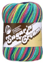 Spinrite Lily Sugar&#39;n Cream Yarn - Ombres Super Size-Psychedelic - $17.94