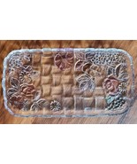 Vintage ~ Mikasa Crystal Walther-Glas w/Pink Accent ~ Rectangular Servin... - $70.21 CAD