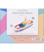 Allessimo Reality 3D Puzzle Lifeboat Paint Kit Kids Wooden Model Toy Art... - £7.08 GBP