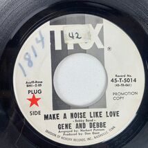 Gene &amp; Debbe – Make A Noise Like Love 7" Single 1968 PROMO TRX Country 4... - $3.79