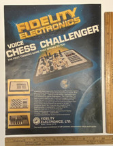 Vintage Print Ad Fidelity Electronics Chess Board Game 1970s Ephemera 13... - $9.79