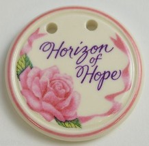 Longaberger Pottery 1998 Horizon Of Hope Basket Tie-On Collectible Home ... - $14.50