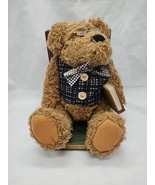 Vintage Grandpa Teddy Bear With Glasses Bookend 5&quot; X 4 1/2&quot; X 6 1/2&quot; - $404.08 MXN