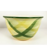 Vintage Vernonware Gingham 8&quot; MIXING BOWL Salad Serving Calif Vernon Kilns - $36.62