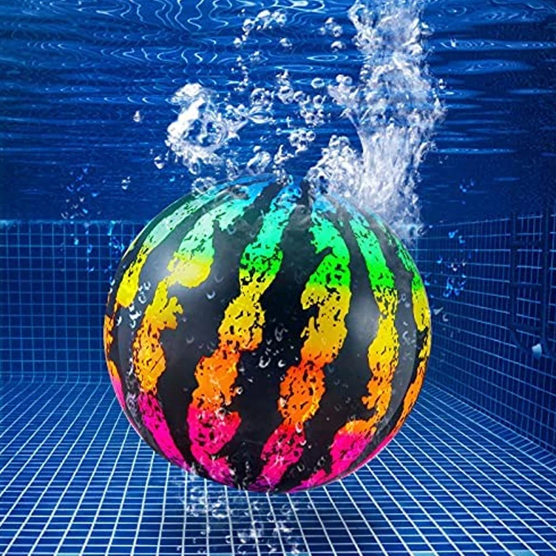 Underwater Inflatable Water Polo Ball Watermelon Balloons Swimming Pool Play - £14.93 GBP