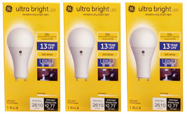 Ge Ultra Bright Led 150W Soft White A23 Bulb - Lot Of 3 Brand New - $34.64