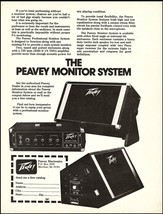 1976 Peavey Professional Monitor System advertisement 8 x 11 b/w ad print - £3.61 GBP