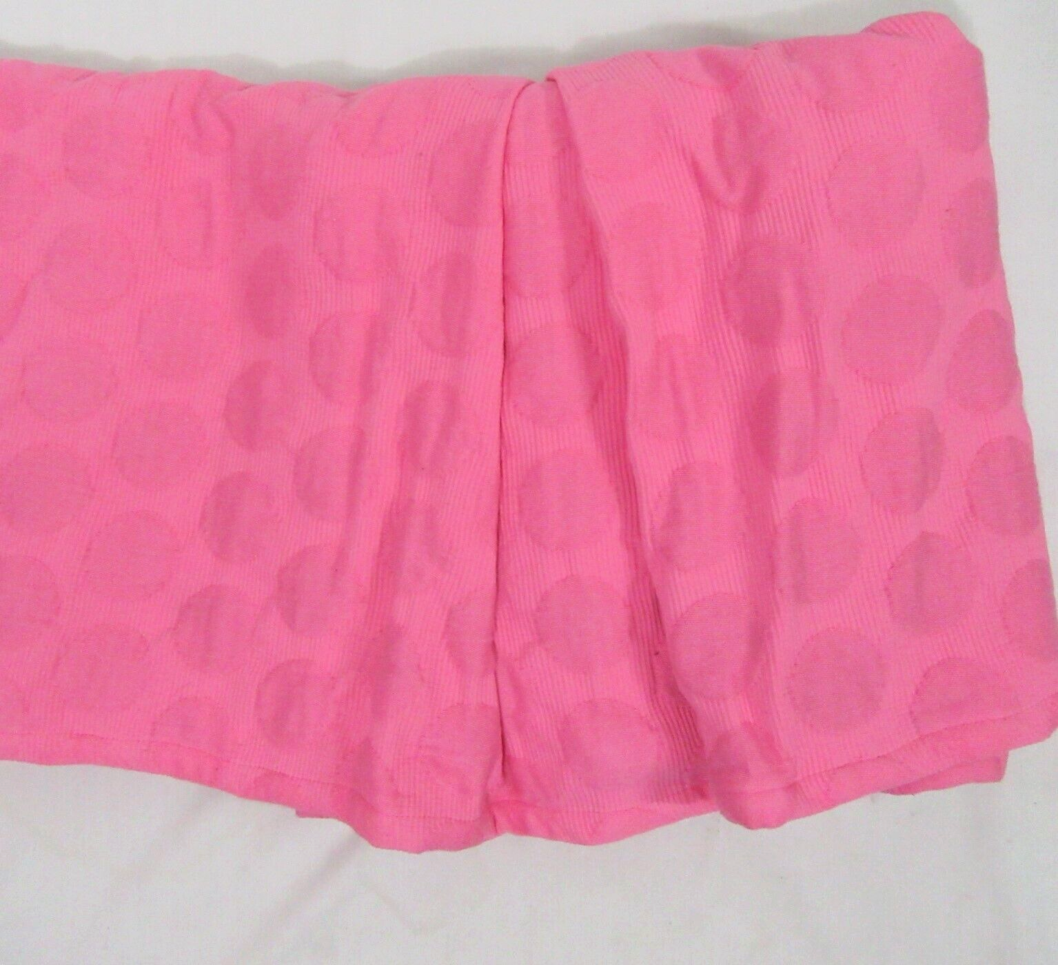 Primary image for Pottery Barn Teen Big Dot Matelasse Hot Pink Tailored Twin X-Long Bed-Skirt