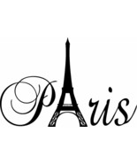 Paris Tower Girls Room Home Quote Vinyl Wall Decal Decor Art Sticker Decals - $13.55 CAD+