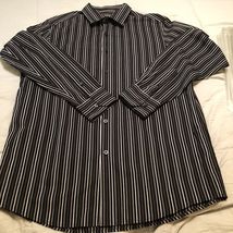 Claiborne Mens Dress Shirt Size M Medium Long Sleeve Button Up  Striped - $282.60 MXN
