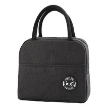 Insulated Lunch Bag  Zipper Cooler Tote Thermal Bag Lunch Box  Canvas Food Picni - £19.20 GBP