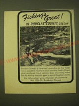 1966 Douglas County, Oregon Chamber of Commerce Ad - Fishing&#39;s great! - £14.78 GBP