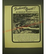 1966 Douglas County, Oregon Chamber of Commerce Ad - Fishing&#39;s great! - £14.78 GBP