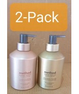 2 Pack Method Ylang Ylang &amp; Hyacinth Scent + Vanilla Raspb Gel Hand Wash... - £17.68 GBP