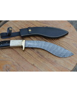 vintage real handmade damascus steel hunting kukri knife 5668 - $3,725.29 MXN