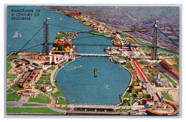Aerial View Panorama Century of Progress Chicago IL UNP DB Postcard K16 - £3.93 GBP