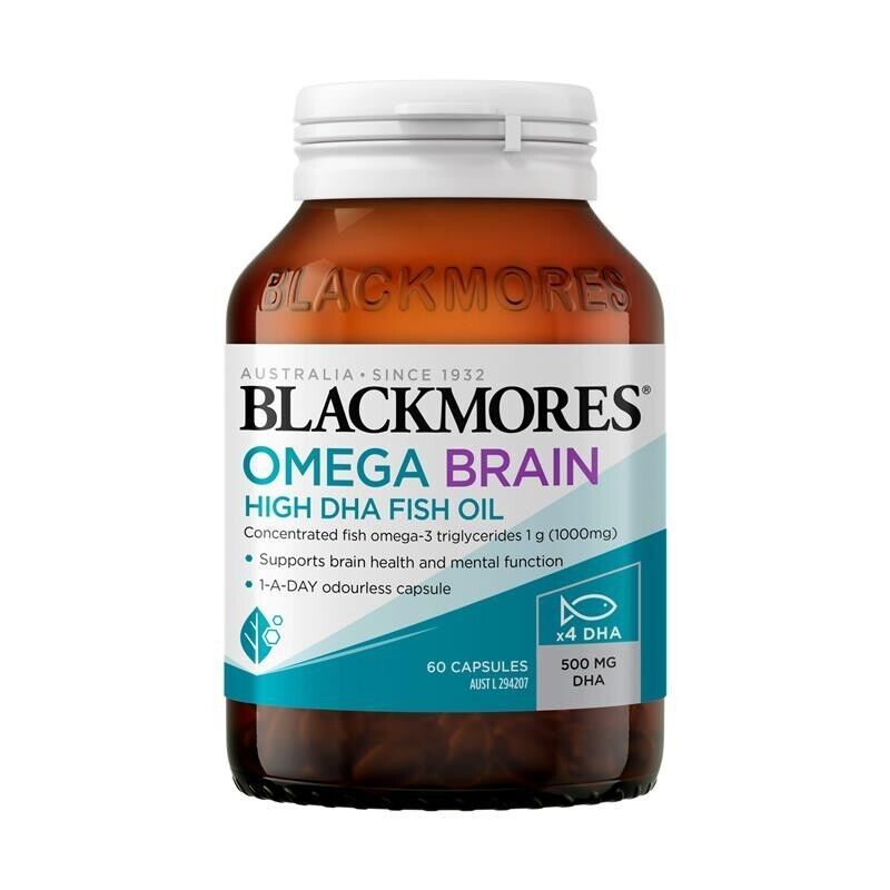 Primary image for Blackmores Omega Brain High DHA Fish Oil 60 Capsules