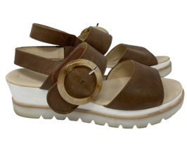 GABOR  Cuoio Peanut Leather Strap Sandal Size 8.5M - £53.90 GBP