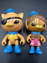 Mattel The Octonauts Kwazii the Cat (2010) and Dashi (2011) Figures Only - $11.26