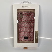 iPhone XS/X Case Cyrill Rouge Tweed Red Paris Collection 313 - £4.99 GBP
