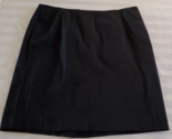 Talbots Woman Petites Black Cotton/Rayon Skirt size 12WP - $14.84