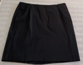 Talbots Woman Petites Black Cotton/Rayon Skirt size 12WP - £11.66 GBP