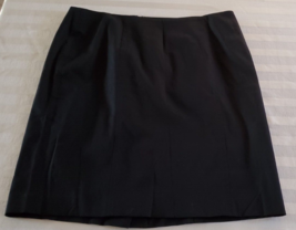 Talbots Woman Petites Black Cotton/Rayon Skirt size 12WP - £11.68 GBP