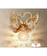 American Swan Wall Light Decorative Creative Living Room Bedroom Bedhead... - $492.14 CAD