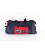 Vintage 90s Fila Distressed Spell Out Large Duffel Gym Bag Carry On Week... - $44.50