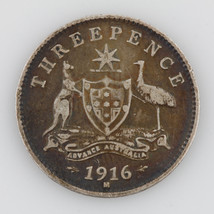 1916-M Australia Threepence, VF+, Silver Coin KM# 24 - $46.78