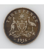 1916-M Australia Threepence, VF+, Silver Coin KM# 24 - $64.15 CAD