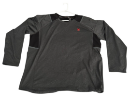 Spyder Active Men&#39;s 4-Way Stretch Long Sleeve Shirt Charcoal Gray Black ... - €28,65 EUR