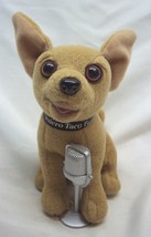 YO QUIERO TACO BELL CHIHUAHUA DOG W/ MICROPHONE 6&quot; Plush STUFFED ANIMAL Toy - $14.85