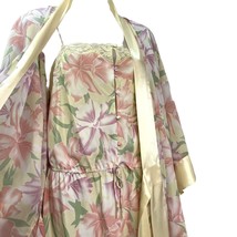 2 pc Victoria Secret Floral Romper Pajama Lounge Robe Sz M Gold Label Vi... - $29.95