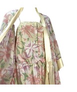 2 pc Victoria Secret Floral Romper Pajama Lounge Robe Sz M Gold Label Vi... - £24.13 GBP