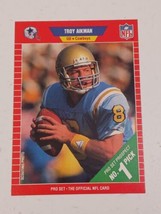 Troy Aikman Dallas Cowboys 1989 Pro Set Rookie Card #490 - £4.63 GBP