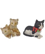Vintage 80s Set of 2 Ceramic Cat Figurines, Tabby Kittens, Schmid Gordon... - $512.77 MXN
