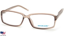 New Globe M420 BROWN-GREY Transparent Eyeglasses Glasses Frame 57-15-140 B33mm - £38.70 GBP