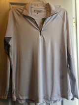 Nwt Ladies Fringe Bermuda Sands White Long Sleeve Mock Golf Shirt - Size L - £27.96 GBP