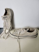 Womens Shoes Sneakers White Converse All Star Chuck Taylors Fabric Womens Size 5 - $22.99