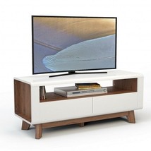 Media Console with 2 Pull-Out Drawers and Open Compartment for TVs up to 50 Inch - £166.53 GBP