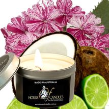 Coconut Lime Verbena Eco Soy Wax Scented Tin Candles, Vegan Friendly Hand Poured - £11.92 GBP+