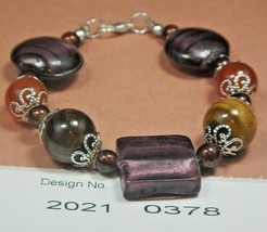 Tiger Eye Gemstone Bracelet Metaphysical clarity, intelligence, ,20210378 - £7.32 GBP