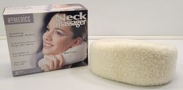 *D) HOMEdics Battery Operated Travel Fleece Cushion Neck Massager - White - $9.89