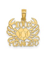 14K Yellow Gold or 14K White Gold 100% Cancer Zodiac Charm - $4,313.47 MXN