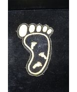 Vtg Bigfoot Foot Patch Embroidered Cryptid Creature Folklore Myth - $277.43 MXN