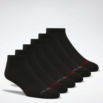 Reebok Men&#39;s Atheltic Socks 6 Pairs Cross Training Sports Low Cut Black/... - $212.97 MXN