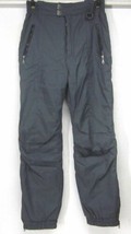 SKITIQUE Mens GRAY NYLON INSULATED SKI SNOW BOARD BIB PANTS SIZE SMALL W... - £23.39 GBP