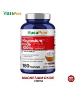 Magnesium Oxide 1,000mg Per Serving 180 Veggie Caps (Non-GMO &amp; Gluten Free) - $21.00