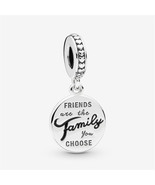 S925 Sterling Silver Friends Are Family Dangle Charm,Fit Pandora bracelet - €12,05 EUR